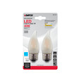 SATCO Lighting S21731 4.5W CA10 LED, Frost, Medium Base, 2700K, 120V, 2-Card