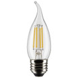 Satco Lighting SAT-S21312 4 Watt CA10 LED - Clear - Medium base - 90 CRI - 2700K - 120 Volt