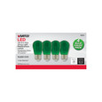 SATCO Lighting S8024 1W, S14 LED Filament, Green Transparent Glass Bulb, E26 Base, 120V, Non-Dimmable, Pack of 4