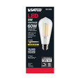SATCO Lighting S21363 8W ST19 LED, Clear, Medium Base, 90 CRI, 2700K, 120V