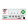 SATCO Lighting S29558 9.5W, A19 LED, Frosted, 4000K, Medium Base, 220 degree Beam Angle, 120V, Non-Dimmable, 4-Pack