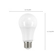 SATCO Lighting S29558 9.5W, A19 LED, Frosted, 4000K, Medium Base, 220 degree Beam Angle, 120V, Non-Dimmable, 4-Pack
