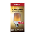 Satco Lighting SAT-S29806 2.5 Watt LED Flame Bulb - T19 - Medium Base - 120 Volt