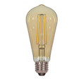 Satco Lighting SAT-S8612 4.5 Watt ST19 LED - Amber - Medium base - 2000K - 350 Lumens - 120 Volt - Carded