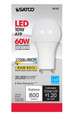 SATCO Lighting S9707 10W, A19 LED, 2700K, GU24 Base, 220 degree Beam Angle, 90CRI, 120V