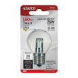 SATCO Lighting S9167 1W LED, S11, Clear, 2700K, Intermediate Base, 120V, Carded