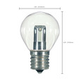 SATCO Lighting S9167 1W LED, S11, Clear, 2700K, Intermediate Base, 120V, Carded