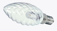 SATCO Lighting S9155 1W LED, BA9 1/2, Clear, 2700K, Candelabra Base, 120V, Carded