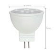 SATCO Lighting S9281 3W, LED, MR11, 3000K, 25 degree beam spread, 25000 Avg Rated Hours, 210 Lumens, GU4 Base, 12V AC/DC
