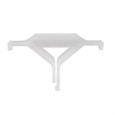 Ty-Rap TC131 CABLEMOUNTING BULKEAD 1.2X1.9IN No6