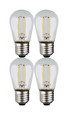 SATCO Lighting S8027 S14 LED String Light Replacement Bulb, 2200K, 120V, Replacement 4-Pack