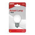 SATCO Lighting S9168 1W LED, S11, White, 2700K, Intermediate Base, 120V, Carded
