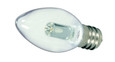 SATCO Lighting S9156 0.5W LED, C7, Clear, 2700K, Candelabra Base, 120V, Carded