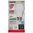 Satco Lighting SAT-S29838 9.8 Watt - A19 LED - 4000K - Medium base - 220 deg. Beam Angle - 120 Volt