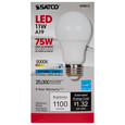 Satco Lighting SAT-S29813 11 Watt - A19 LED - 5000K - Medium base - 220 deg. Beam Angle - 120 Volt