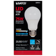 SATCO Lighting S29813 11W, A19 LED, 5000K, Medium Base, 220 degree Beam Angle, 120V