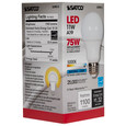 Satco Lighting SAT-S29813 11 Watt - A19 LED - 5000K - Medium base - 220 deg. Beam Angle - 120 Volt
