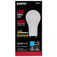 SATCO Lighting S29840 9.8W, A19 LED, 2700K, GU24 Base, 220 degree Beam Angle, 120V