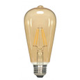 Satco Lighting SAT-S9579 7 Watt ST19 LED - Transparent Amber - Medium base - 2000K - 650 Lumens - 120 Volt