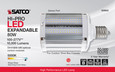 SATCO Lighting S28932 80W LED Hi-lumen shoe box style lamp for commercial fixture applications, 5000K, Mogul Extended, Type B Ballast Bypass