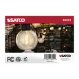 SATCO Lighting S8052 Replacement LED String Light Lamp, 2 Watts, G25, 2200K, Clear, 120V, Medium Base, 2-Pack