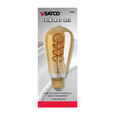 SATCO Lighting S9967 4.5W ST19 LED, Amber, Medium Base, 2000K, 260 Lumens, 120V