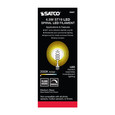 SATCO Lighting S9967 4.5W ST19 LED, Amber, Medium Base, 2000K, 260 Lumens, 120V