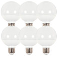SATCO Lighting S9201 6W, G25 Globe LED, 3000K, Medium Base, 120V