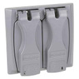 Red Dot 2CCU 2 GA. UNIV. FLIP LID IN SILVER