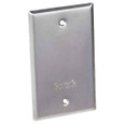 Red Dot S340E-RL 1 GANG RECT BLANK COVER SILVER