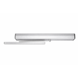Norton Rixson 5200 Series Low Energy Power Operator, 689 Aluminum finish, rigid arm pull-side configuration, isolated product view