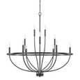 Capital Lighting CAP-428501 Greyson Urban / Industrial 12-Light Chandelier