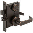 Hager 3853S 3800 Series Grade 1 Entry Mortise Lock with Rose and 2-3/4" Backset