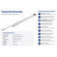 Adams Rite ADR41-0935 Concealed Vertical Rod Assembly for 8500/8600 Exit Devices