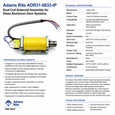 Adams Rite ADR31-0833-IP Dual Coil Solenoid Assembly for Glass Aluminum Door Systems