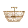 Capital Lighting CAP-244131 Wren Transitional 3-Light Semi-Flush