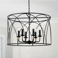 Capital Lighting 345661 Amara Transitional 6-Light Pendant