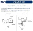 BEA 10LZBR6SUL- L & Z Brackets for BEA10MAGLOCK3ULDS Legacy Series (After September 2023)