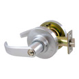 Marks USA 295AB Entry Lever Lockset, Curved Lever, Marks C Keyway, 6 Pin, 2-3/4in Backset, ANSI Strike, Grade 1
