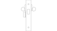 Sargent 8223 Series - Grade 1 Classroom Deadlock Mortise Deadbolt Only, Double Cylinder, Not Handed, Conventional Cylinder, Flat Strike