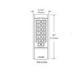 Camden CM-110SK Slim Line Surface Mount Keypad 2,000 Users