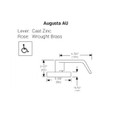 Accentra AU-541F Exit Device Night Latch Keyed Lever Trim