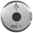 Camden SureWave CM-336 Series Wireless, Built-In 915MHZ/42 Hand Icon/'Wave to Open' Text/Wheelchair Symbol Faceplate Touchless Switch