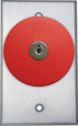 Camden CM-6000 Series 2-3/8" Red Locking Mushroom Switch