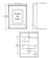 Camden CM-9800 Series Illuminated Capacitive Push/Exit Switch