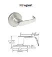 Corbin Russwin Newport Inside Key-in-Lever CLX3352