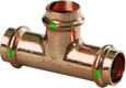 Viega 15488 ProPress tee Smart Connect technology Copper, 1'' x 1'' x 1-1/4''