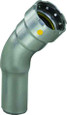 Viega 26101 MegaPressG 45° street elbow Smart Connect technology Carbon steel, 1/2'' x 1/2''