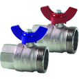 Viega 15056 Manifold ball valve set Nickel-plated brass, 1-1/4'' x 1''
