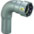 Viega 26051 MegaPressG 90° street elbow Smart Connect technology Carbon steel, 1/2'' x 1/2''